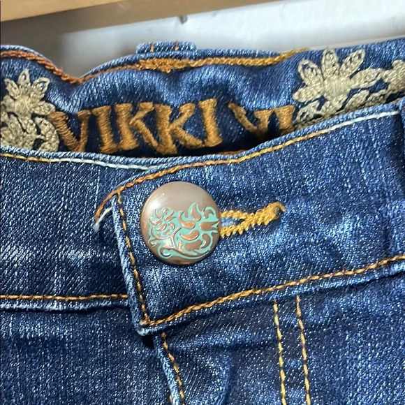 Vikki Vi Blue Ankle Frayed Jeans - Picture 7 of 11